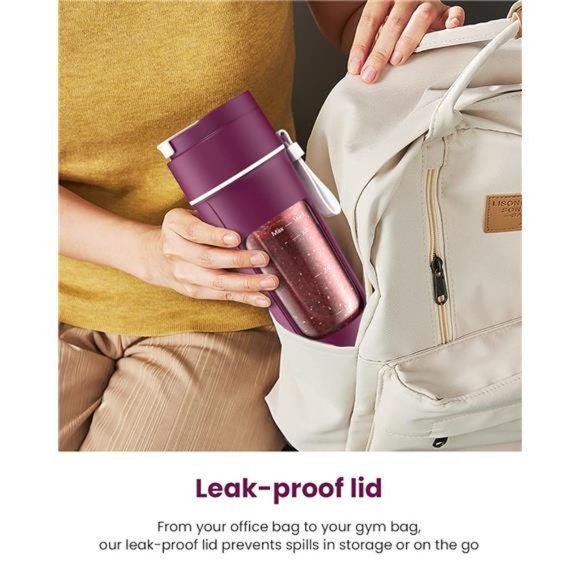 Portable Blender for Shakes and Smoothies,12 oz 10 Blades USB Rechargeable - Picture 3 of 6